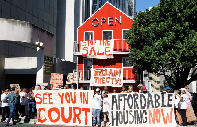 Photo of Reclaim the City march in Cape Town