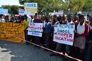 Photo of protest in King William's Town