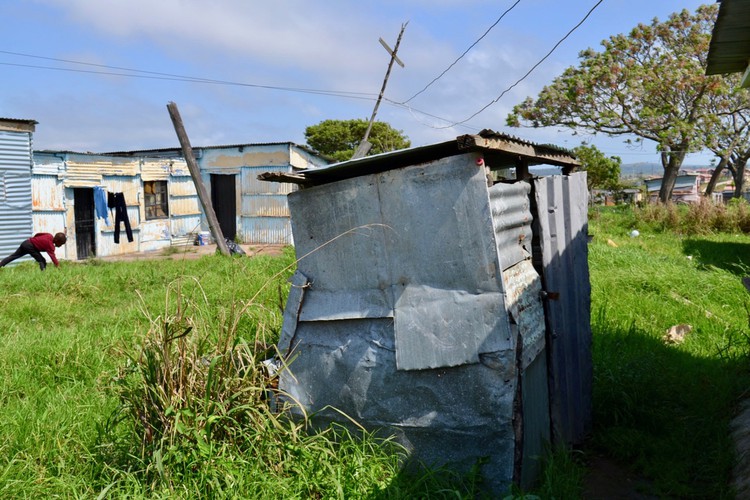 Photo of an outside toilet