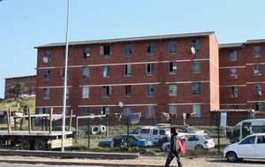 Photo of a large red brick building