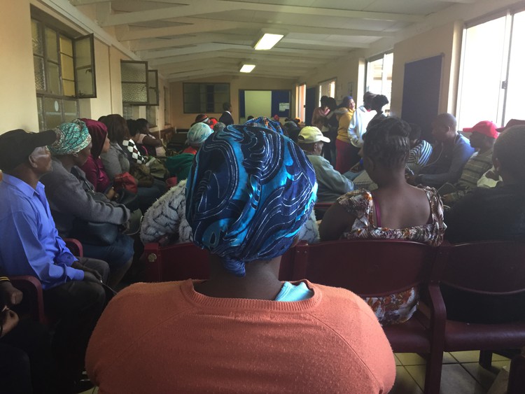 Photo of people waiting at clinic