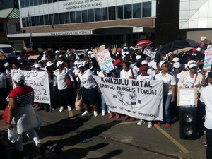 Photo of nurses march