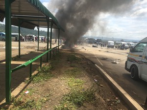 Photo of empty taxi rank