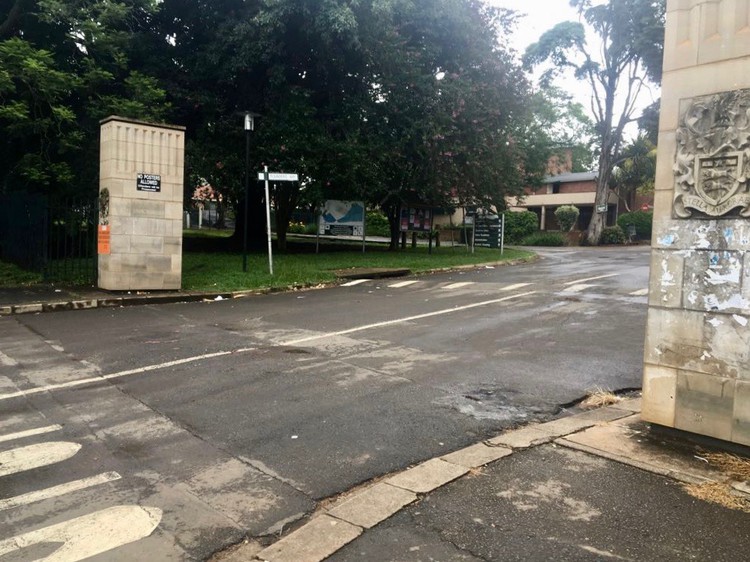 Photo of campus entrance