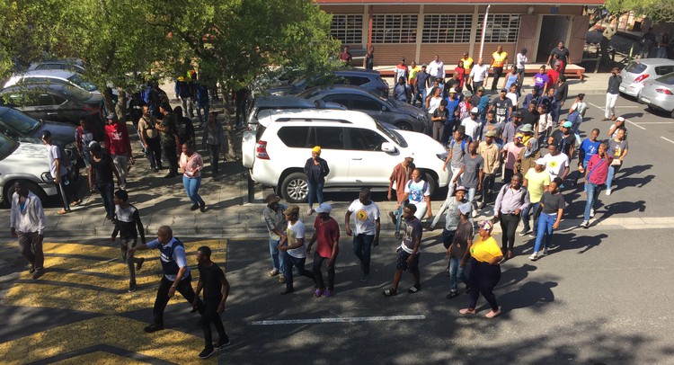 Photo of UWC protest