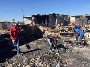 Photo of fire debris