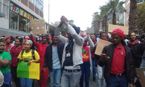 Photo of students marching