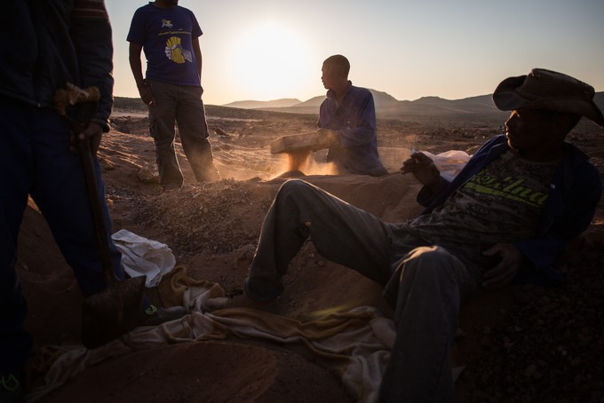 Photo of miners