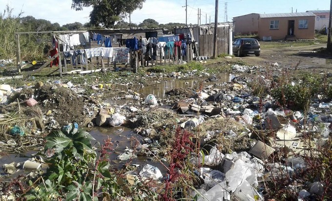 Photo of rubbish dump in East London