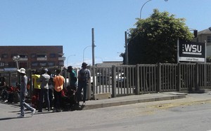 Photo of students in street