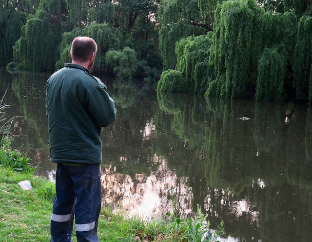 Photo of a man at a river