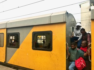 Photo of a train window without glass