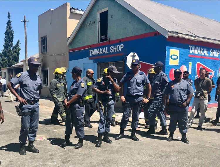 Photo of a group of police