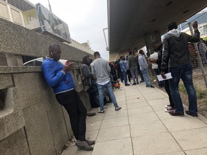 Photo of queues