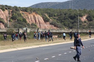 Photo of protesting students