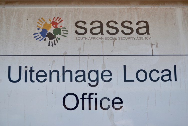 Photo of a SASSA sign