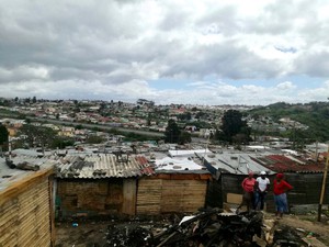 Photo of shacks