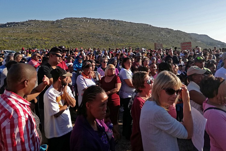 Photo of protesters.