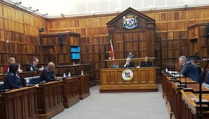 Photo of committee room in parliament