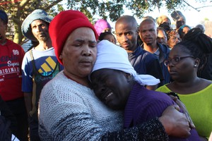 Photo of grieving mother