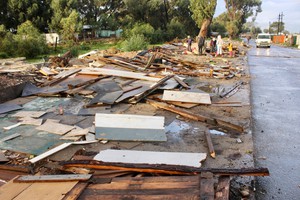 Photo of debris by a roadside