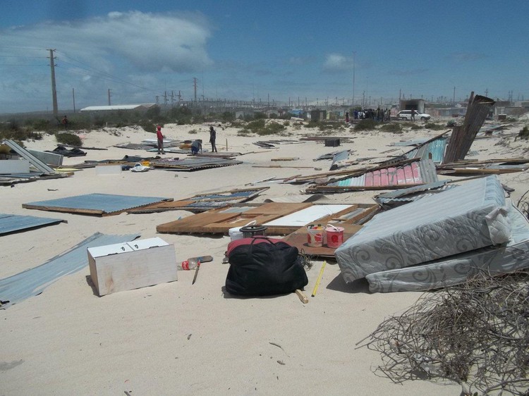 Photo of Khayelitsha after demolition