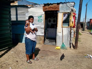 Photo of a woman and baby