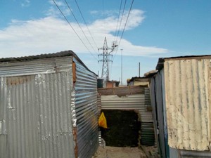 Photo of shacks