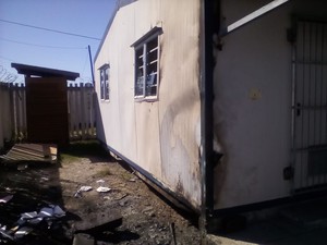 Photo of burnt clinic