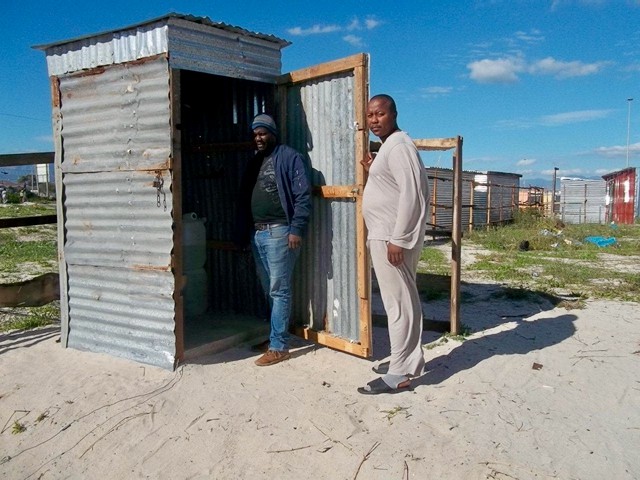 Photo of a zinc toilet