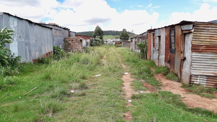 Photo of shacks