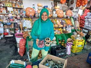 Zubaida Adams at the Salt River market