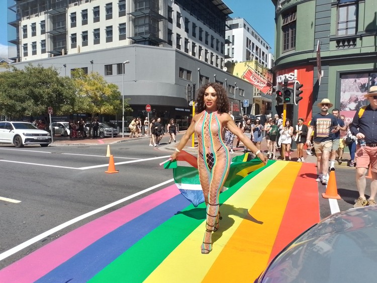 Photo of gay pride celebration