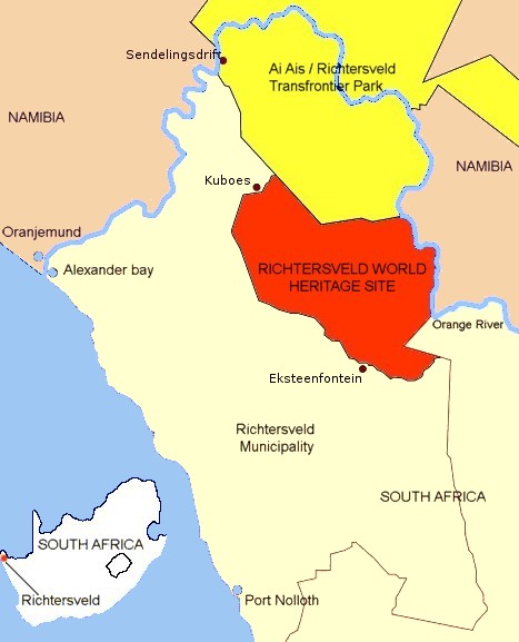 Map of Richtersveld