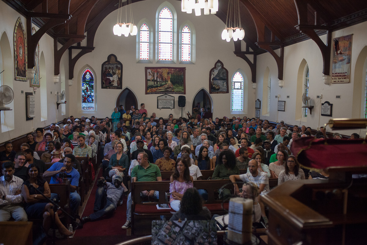 Photo of people in a hall