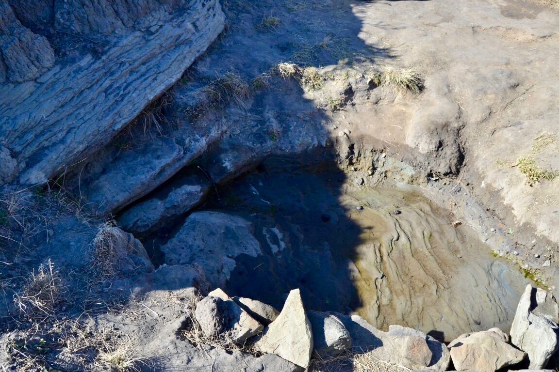 Photo of a muddy spring