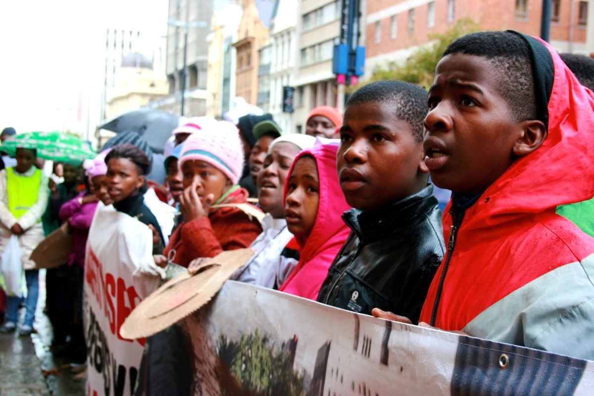 Photo of young protesters