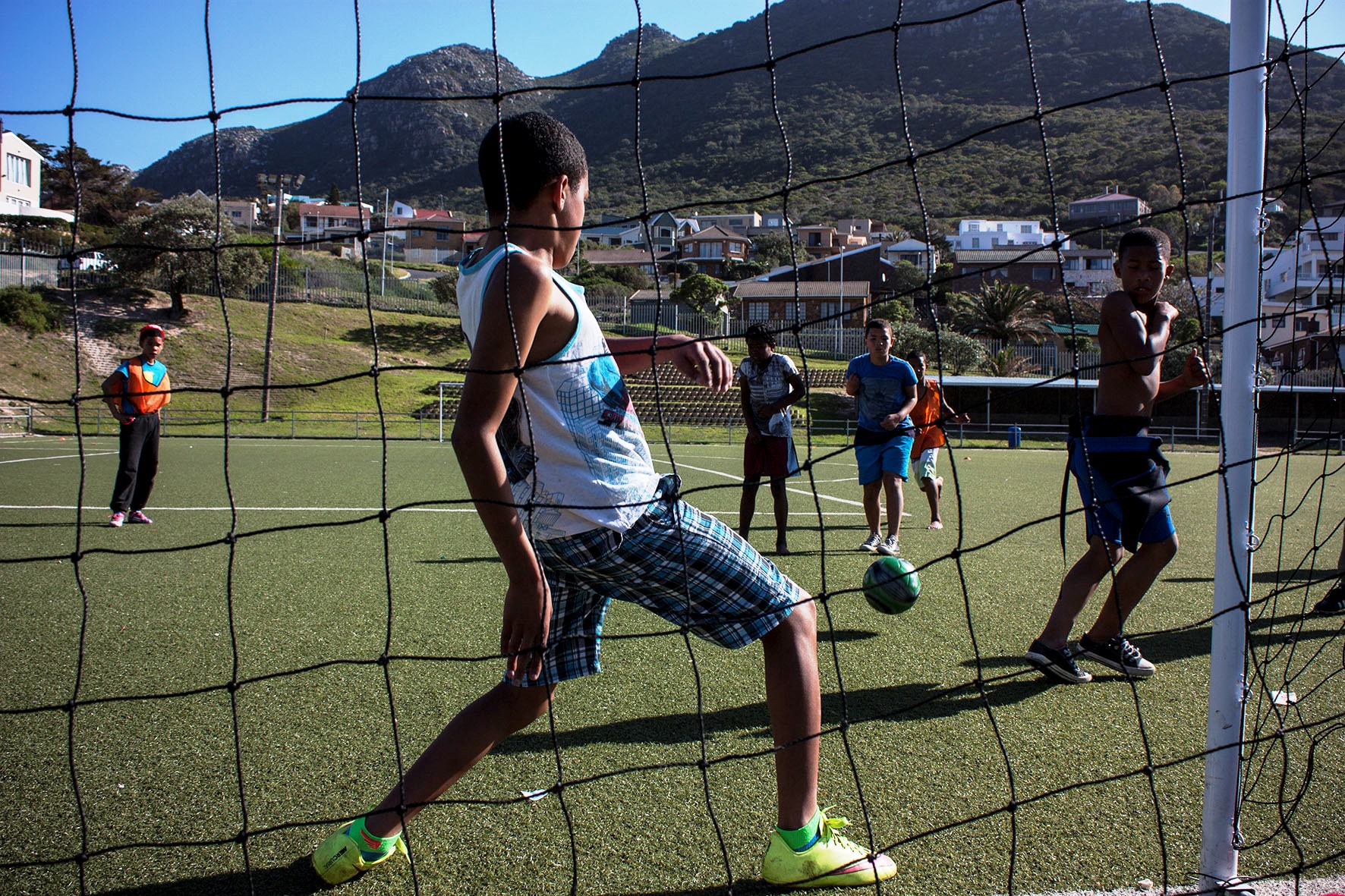 Photo of kids playing soccer